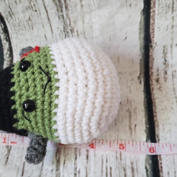 Crochet Frankenstein Candy Corn Decor - Picture 2 of 9